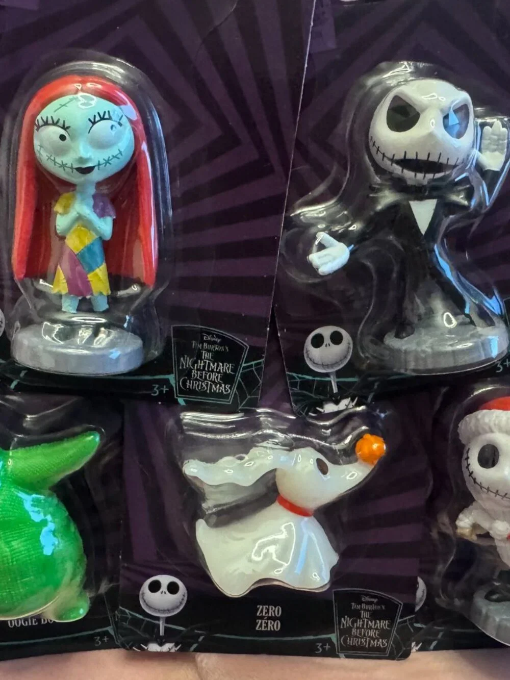 Set of (5) New Nightmare Before Christmas Mini Figures Cake Toppers Toys Sealed